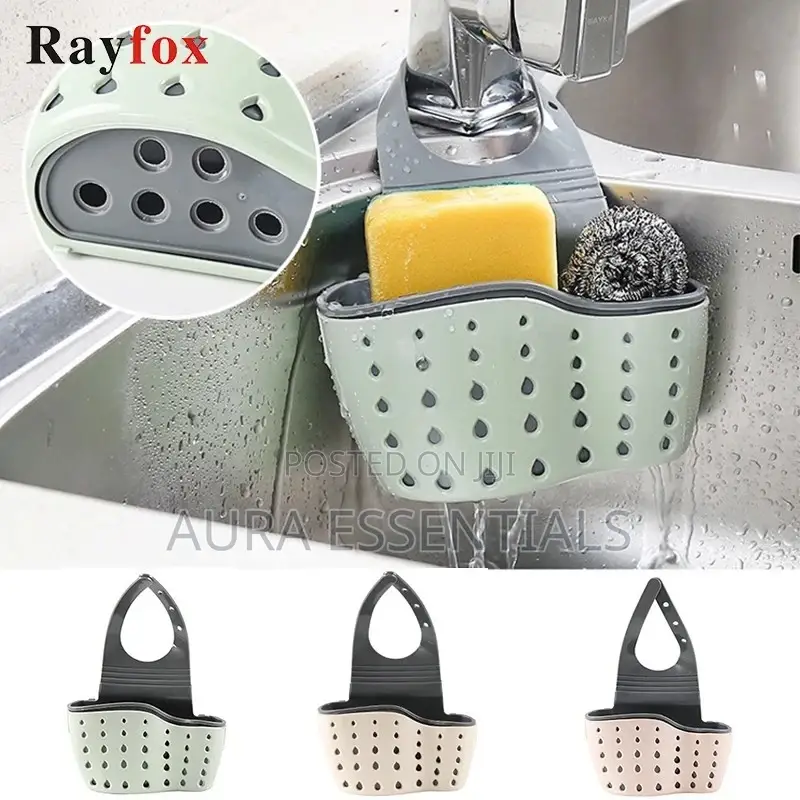 Sink Shelf Soap Sponge Drainer Rack