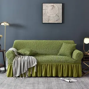 Green Elastic Sofa Cover