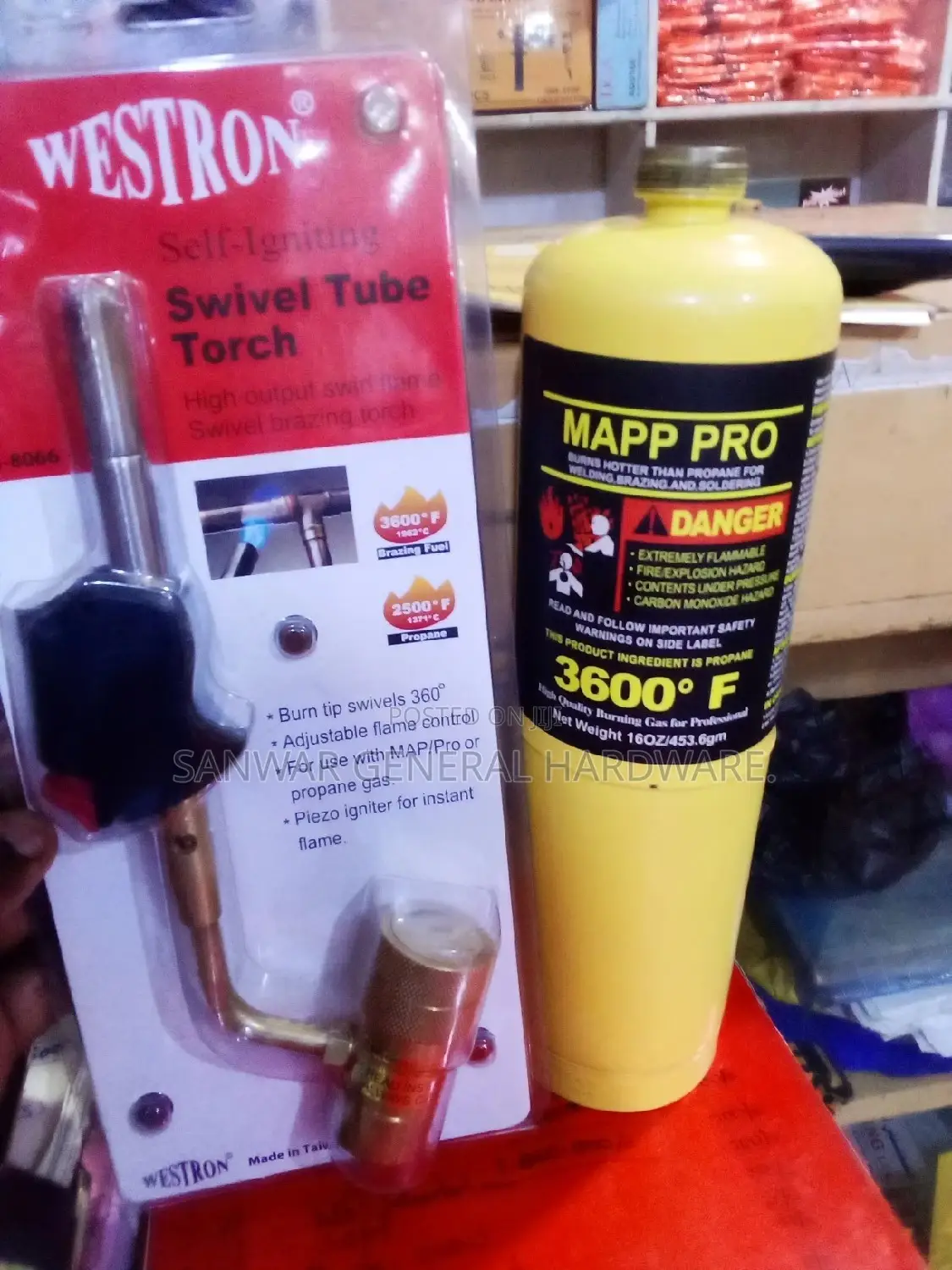 Mapp Pro and Swivel Tube Torch (Complete Set)