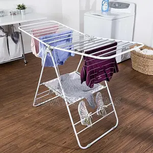 Steel Telescopic Clothes Rack, Dryer. Drying, Rod, Hanger