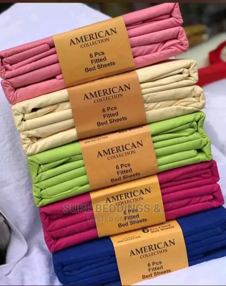 Plain Fitted Cotton Bedsheets