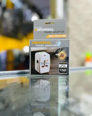 Universal Travel Adapter With 2 Usb Charging Ports