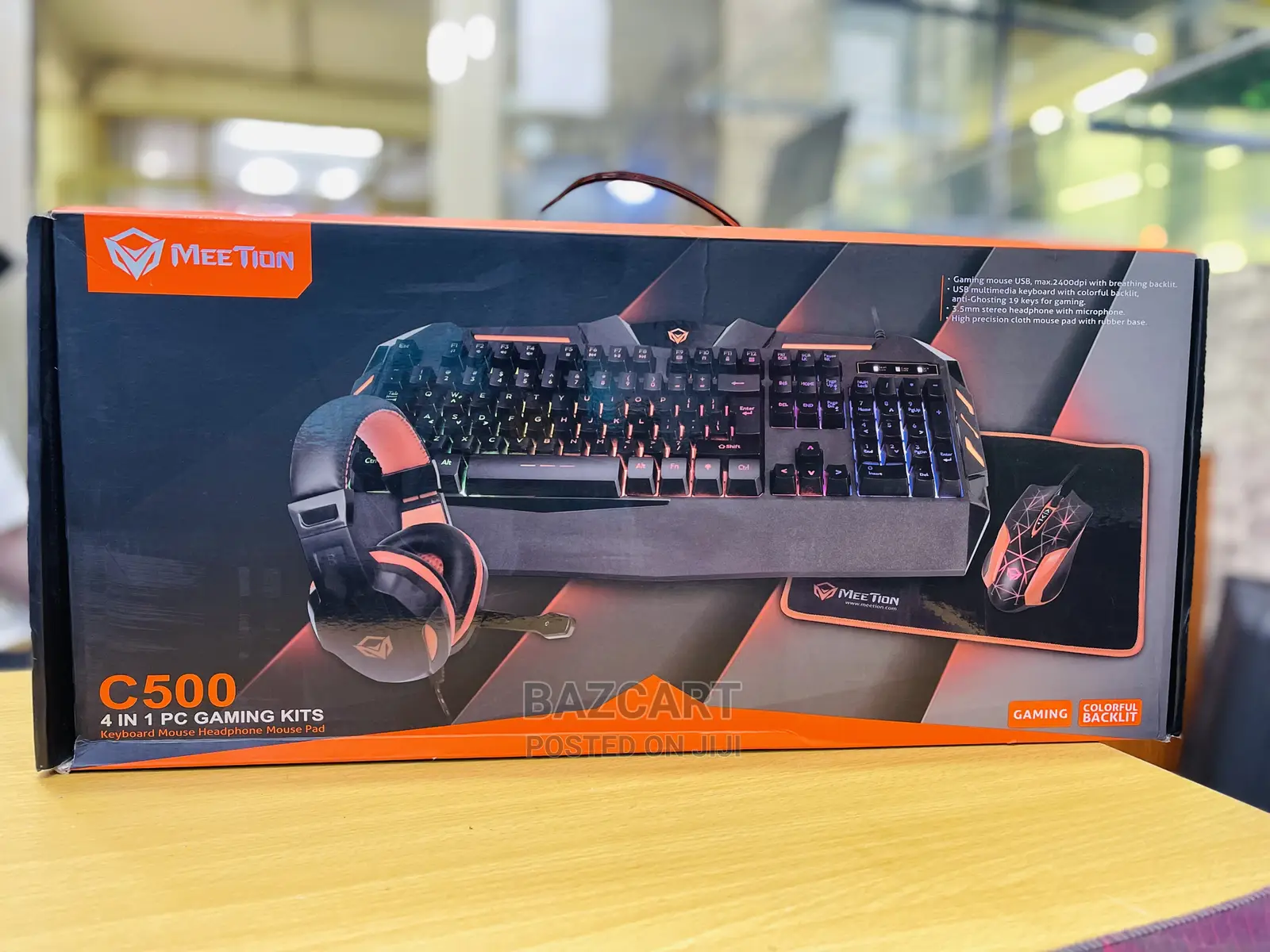 Meetion 4 in 1 Gaming Kit. Keyboard, Mouse, Heaphones , Mat