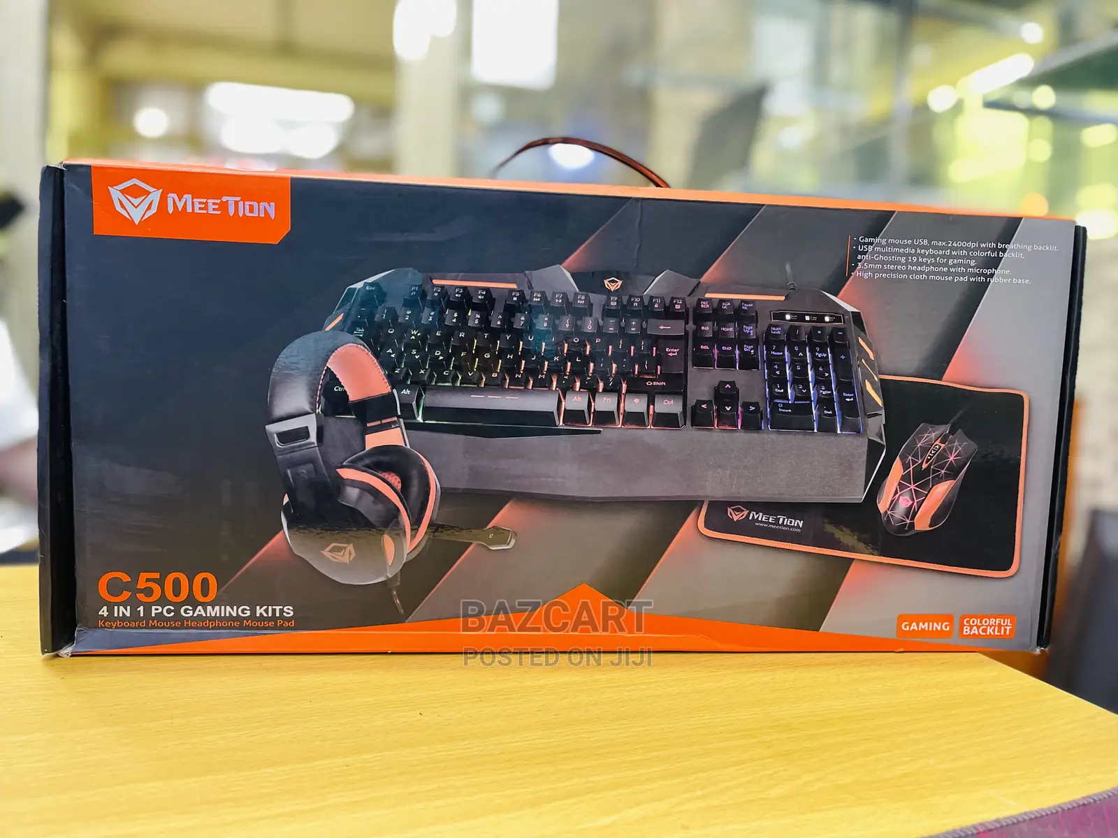 Meetion 4 in 1 Gaming Kit. Keyboard, Mouse, Heaphones , Mat