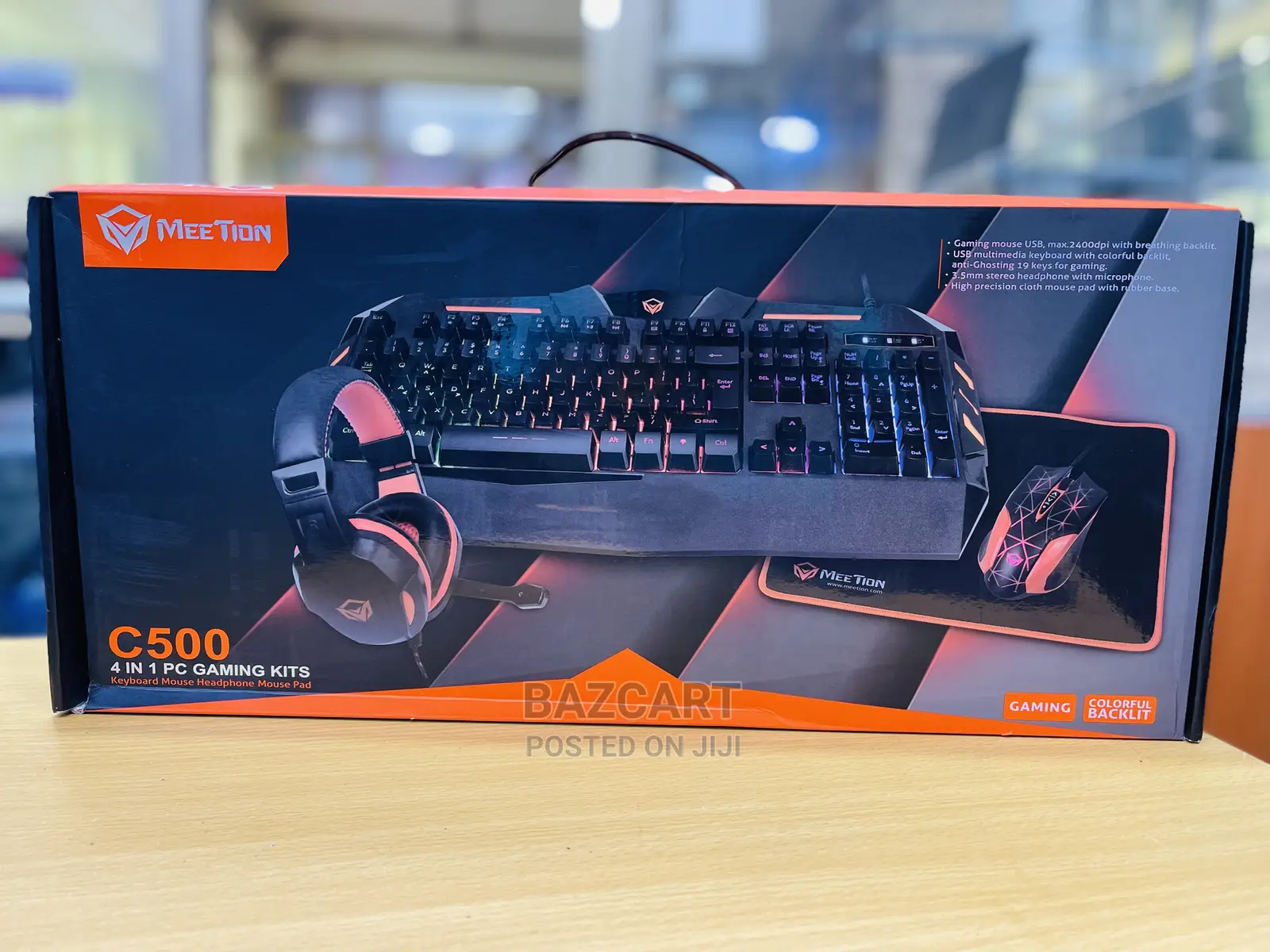 Meetion 4 in 1 Gaming Kit. Keyboard, Mouse, Heaphones , Mat