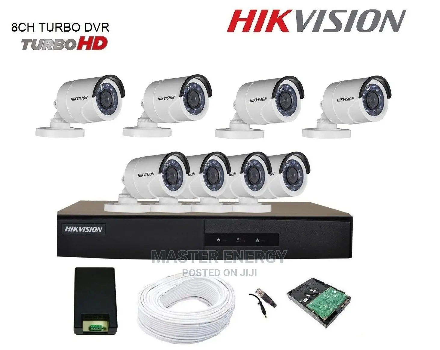 8 Channel 1080p CCTV Cameras Full Kit