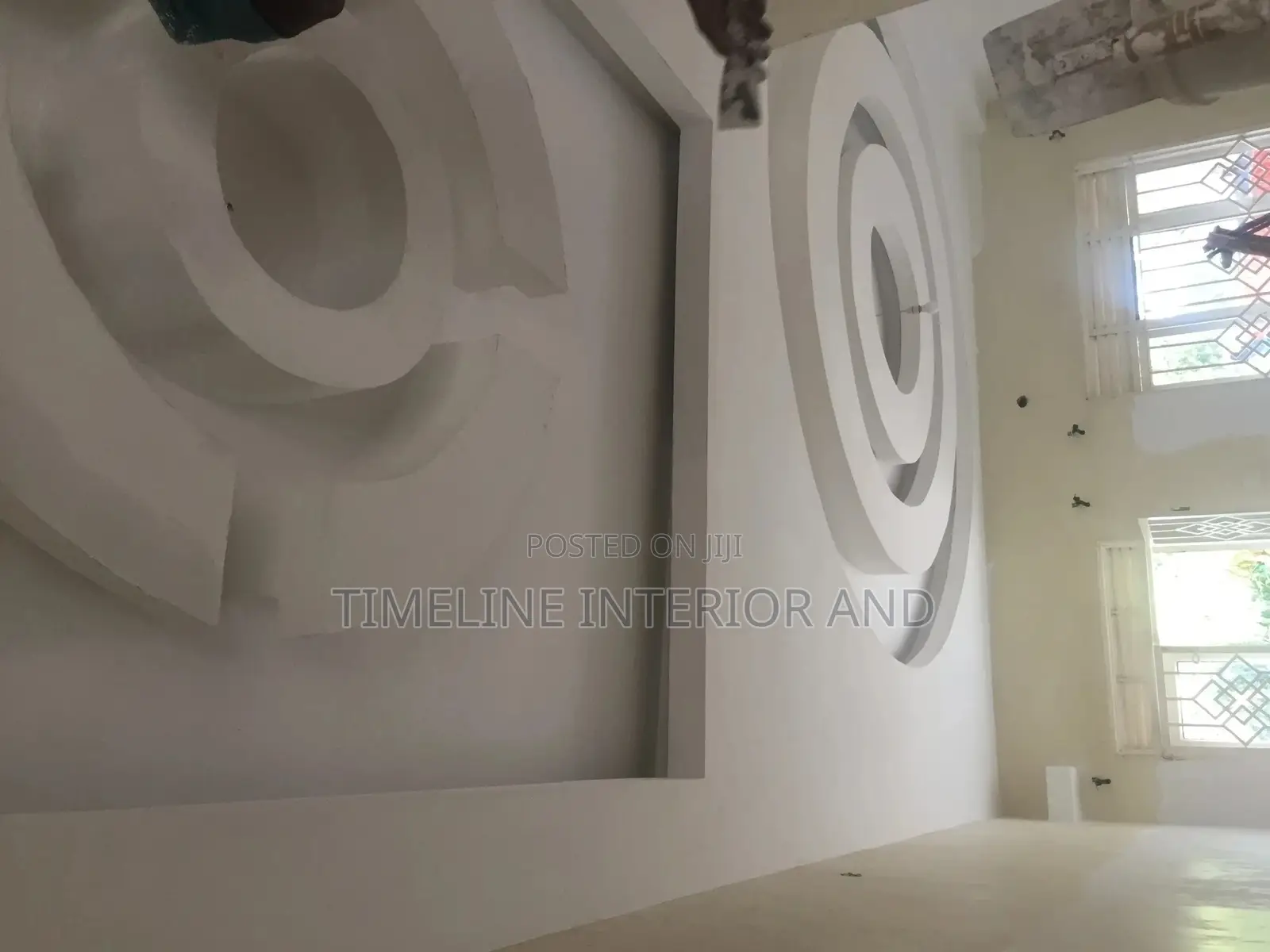 Gypsum Tv Wall Unit 0016