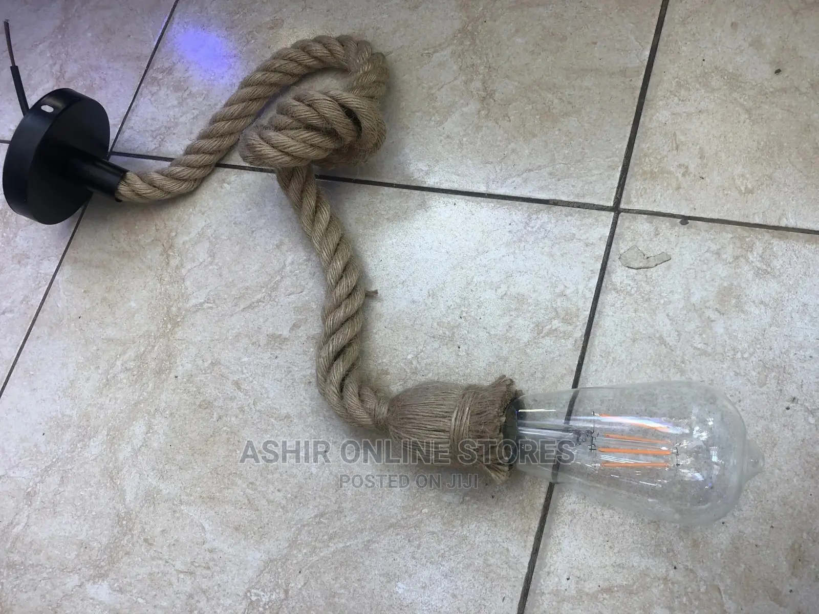 Rope Pendant Lamp Holder