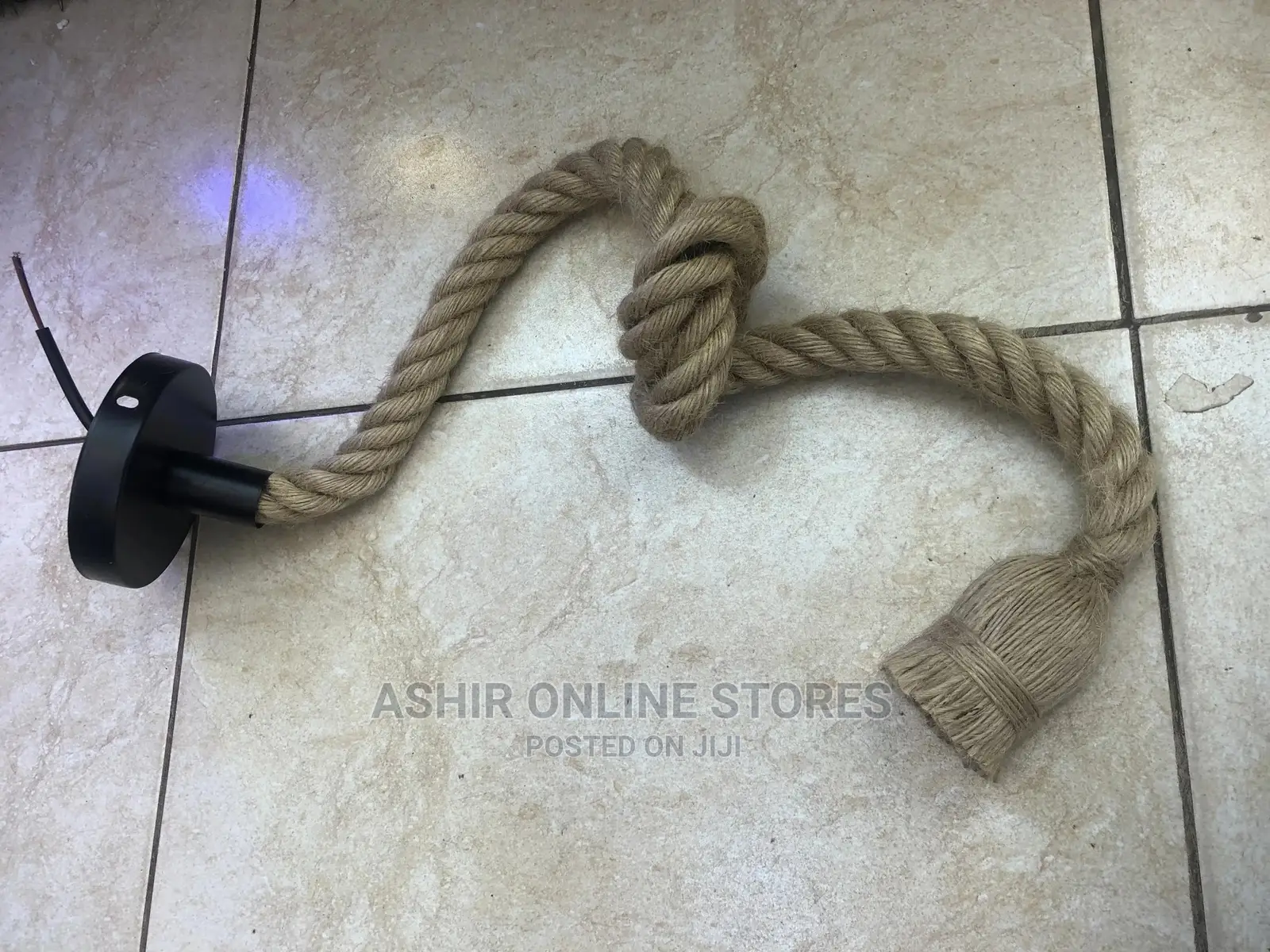 Rope Pendant Lamp Holder