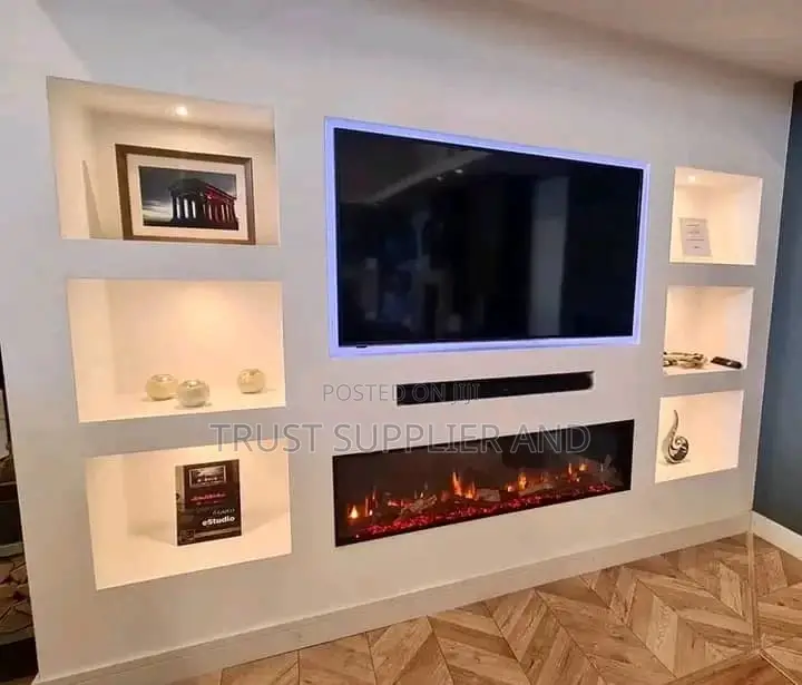 Tv Unit Gypsum Ceiling Project