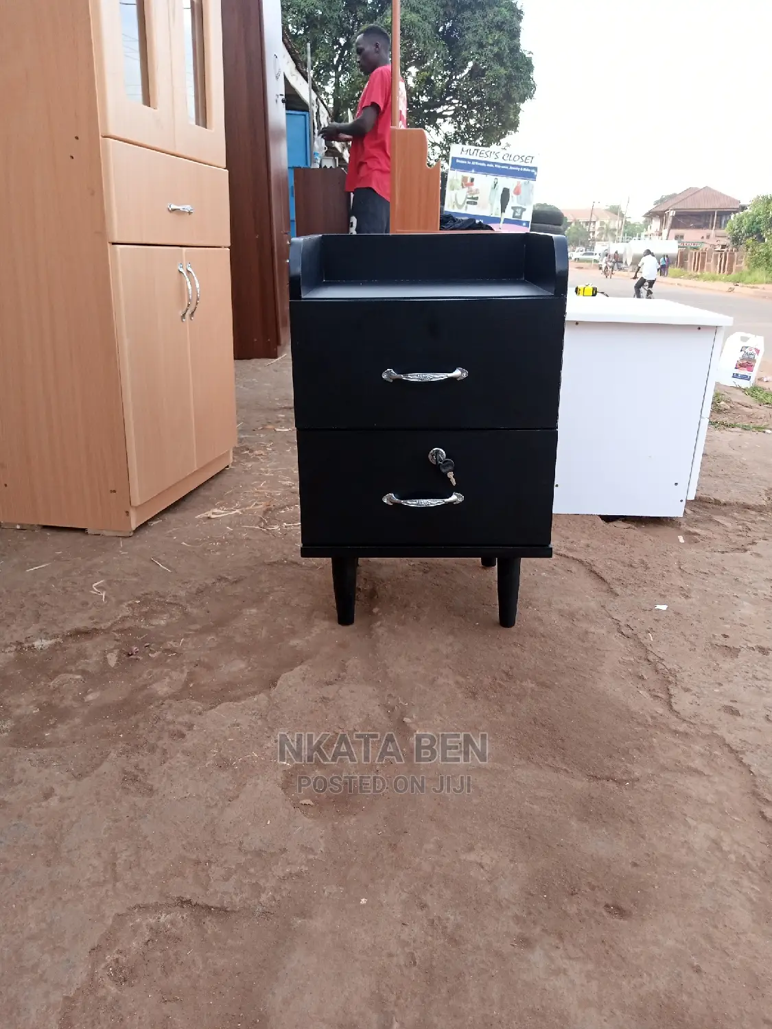 Black Bedside Drawer