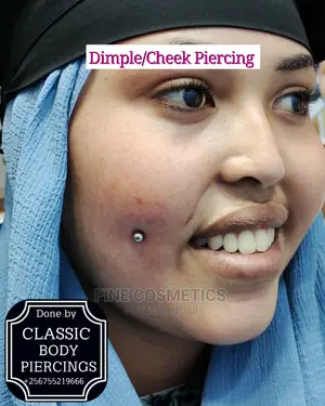 Dimple Piercing ,Cheek Piercing Kampala Uganda Professional
