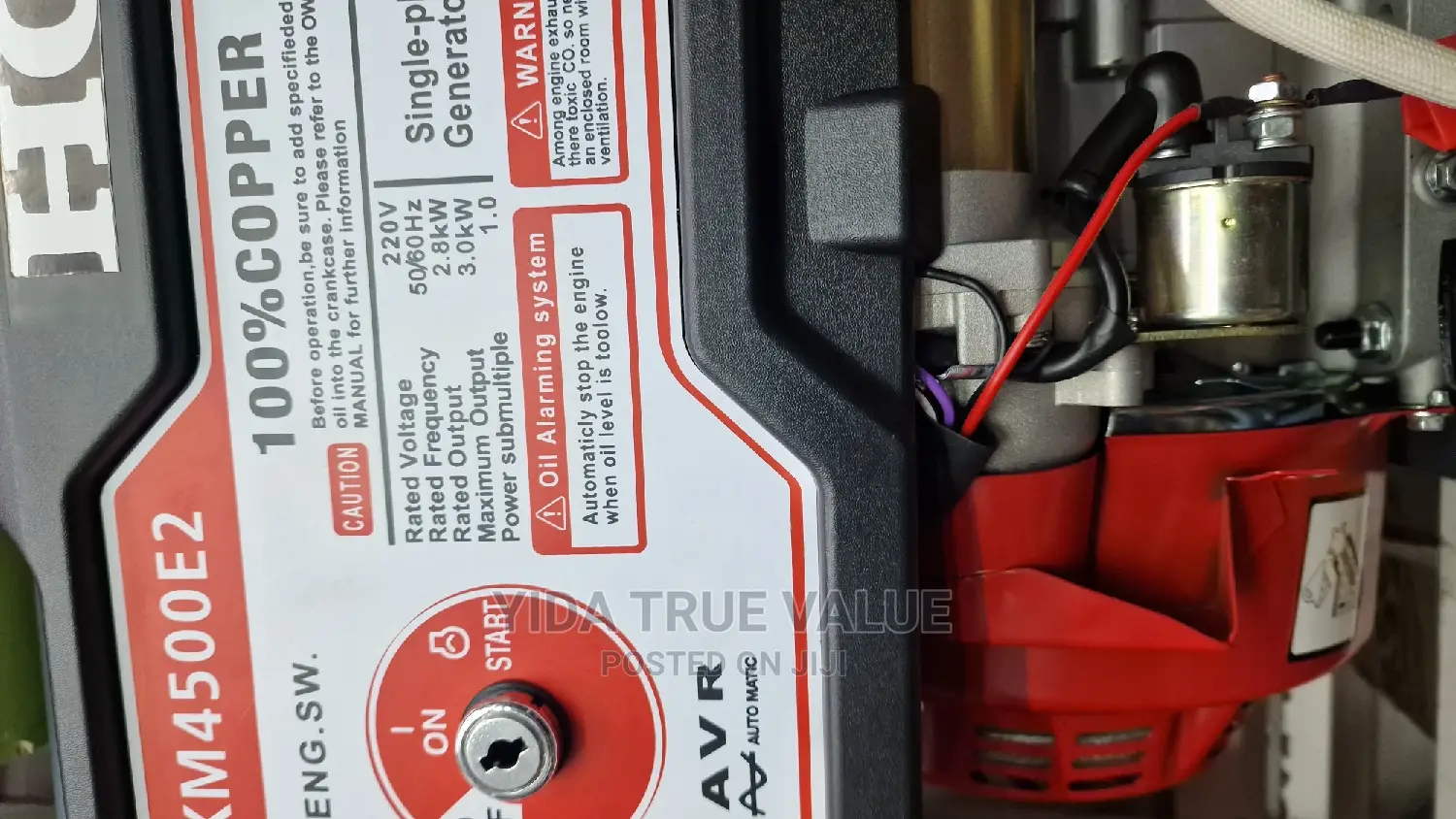 Honda Generator  % Copper