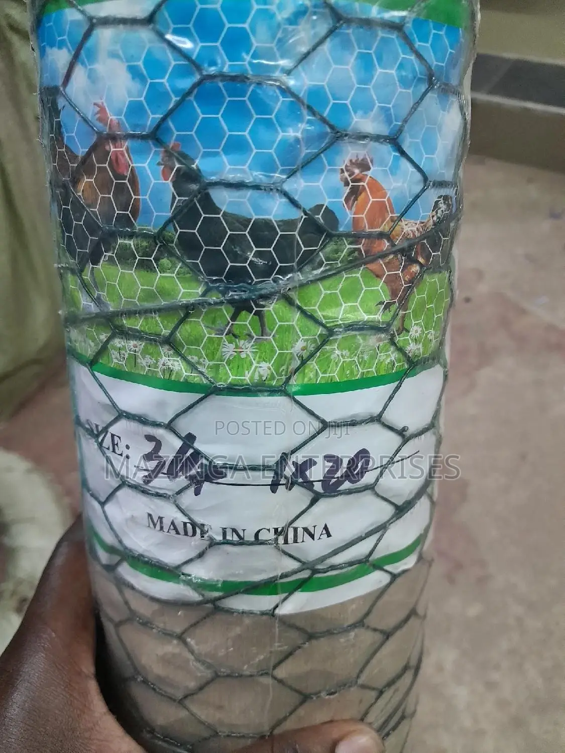 1x20mtrs Galvanised Chicken and Rabbit Mesh