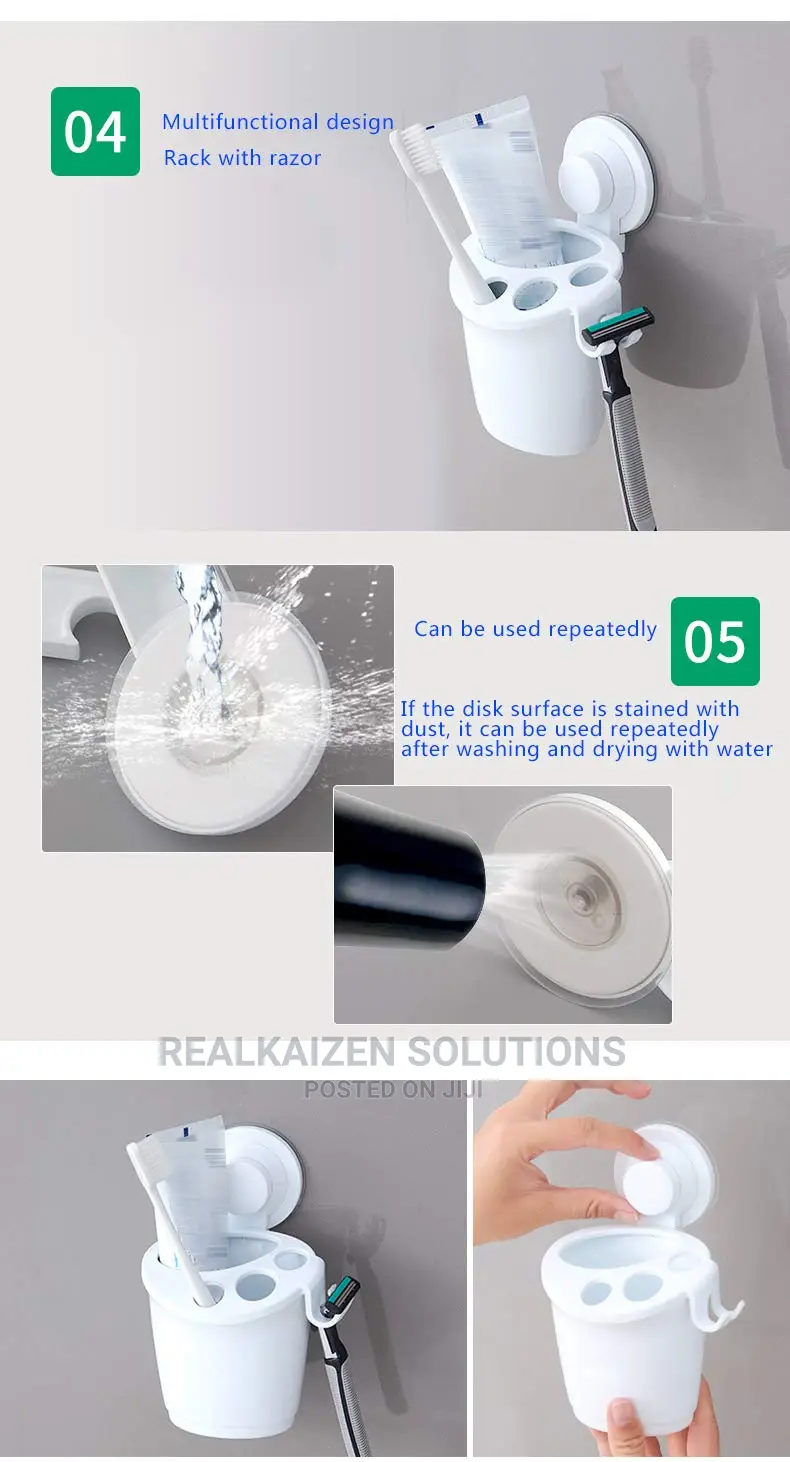 Wall Mounted 2kg Toothbrush Holder With Strong Suction