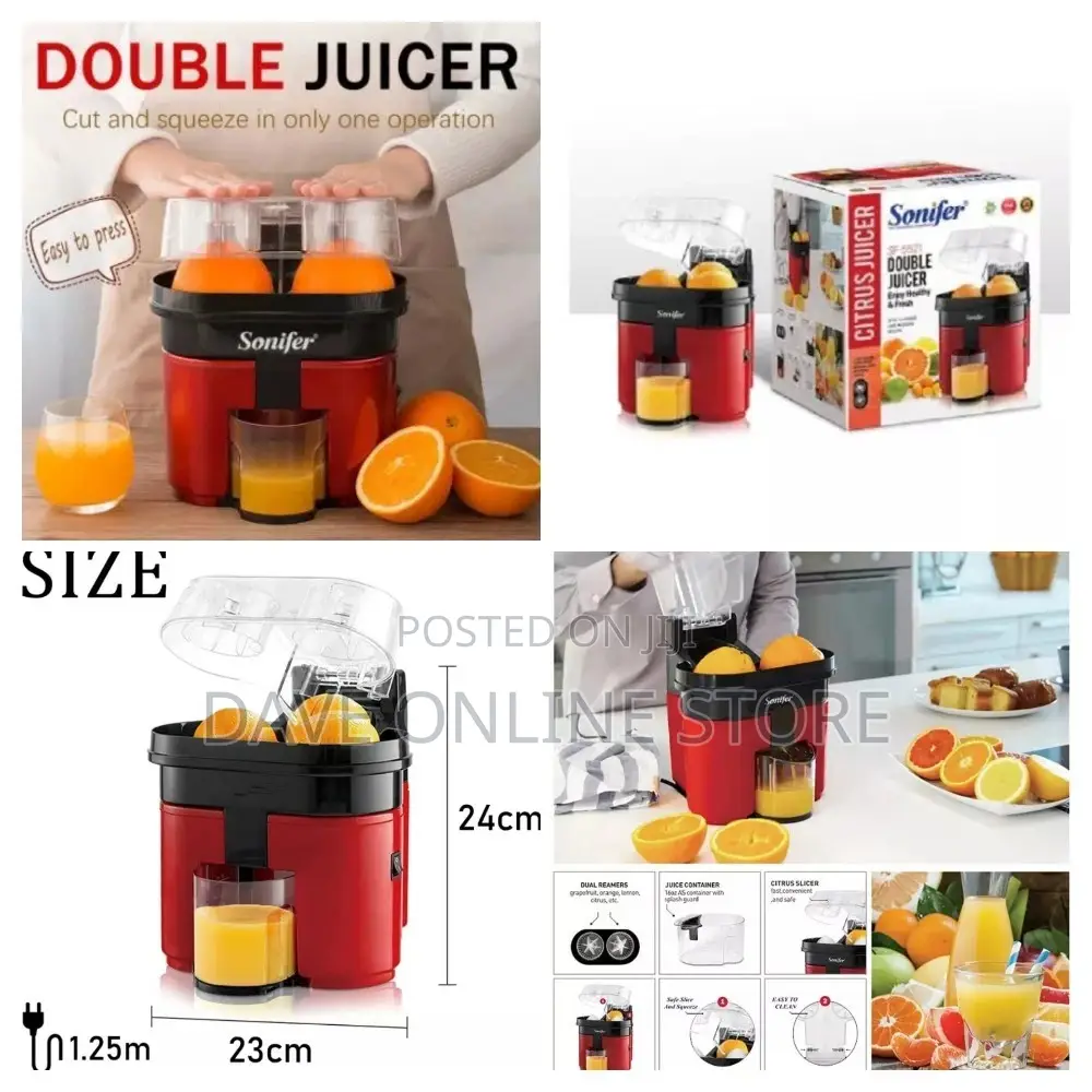 Double Electric Orange Juice Extractor