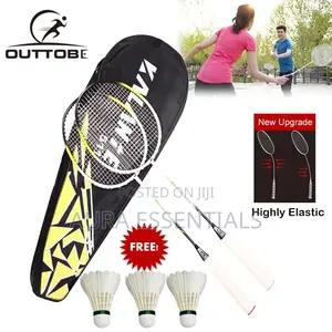 2 Player Badminton Racket Set With Shuttle