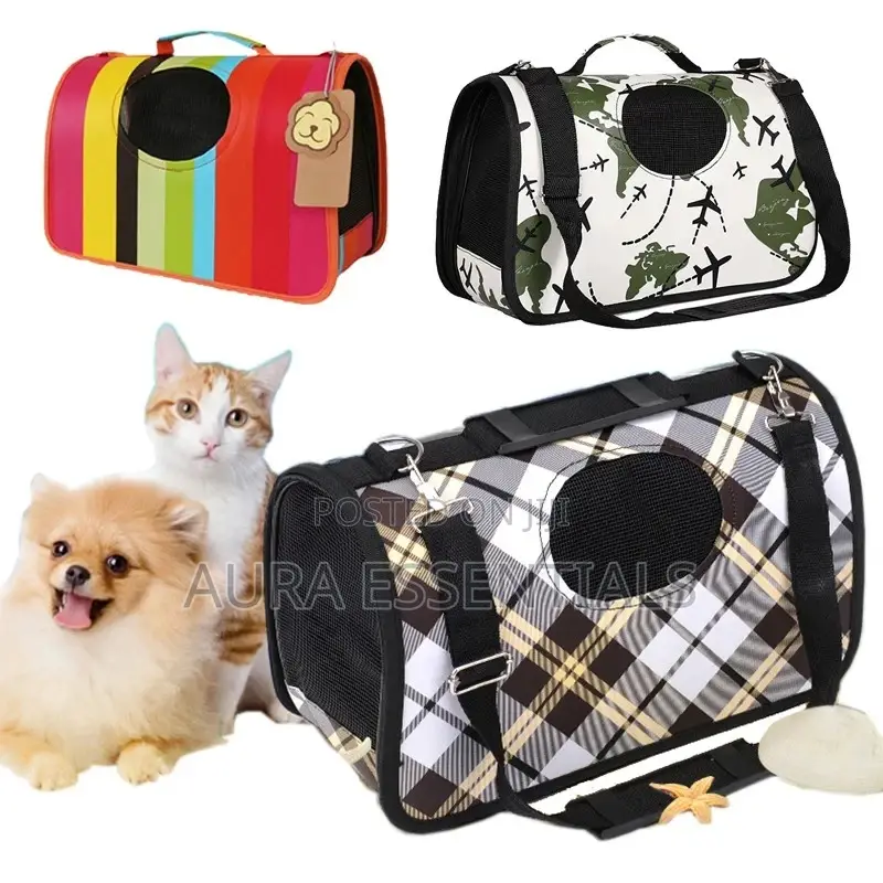 3pcs Foldable Mesh Breathable Pet/ Cat Carrier