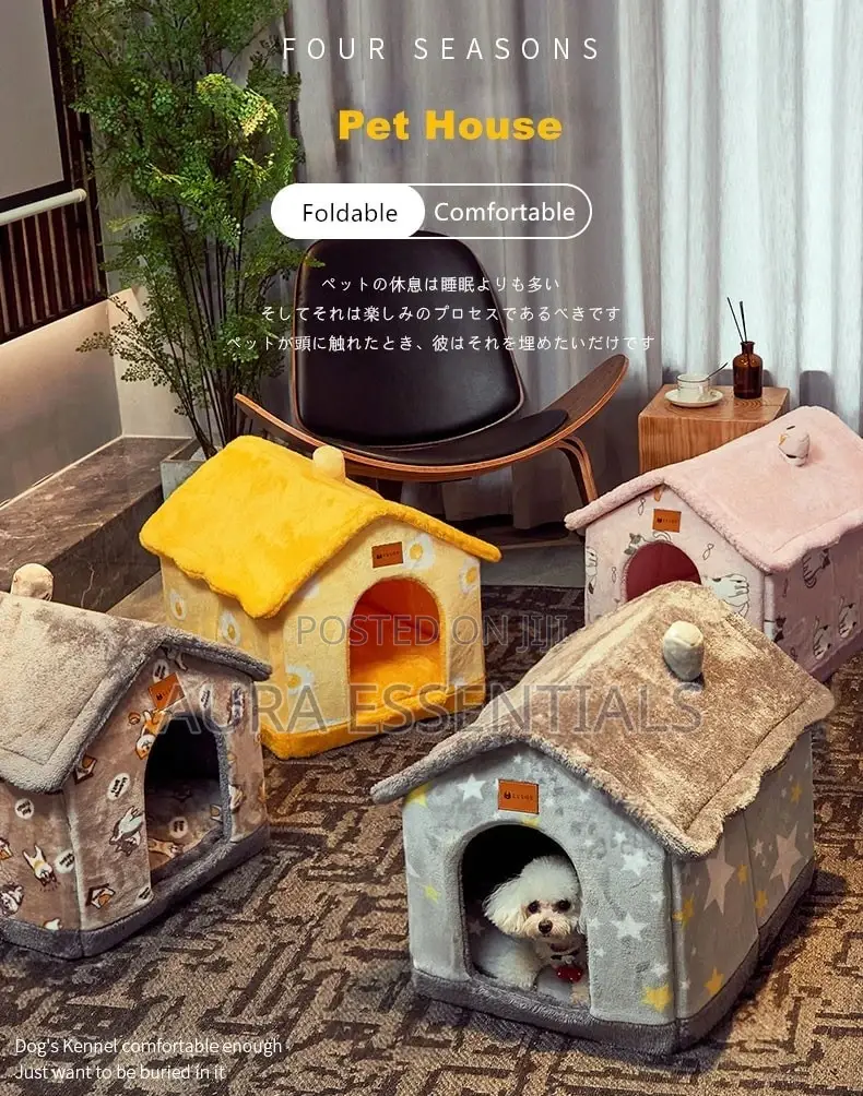Folding Pet House With Soft Mat