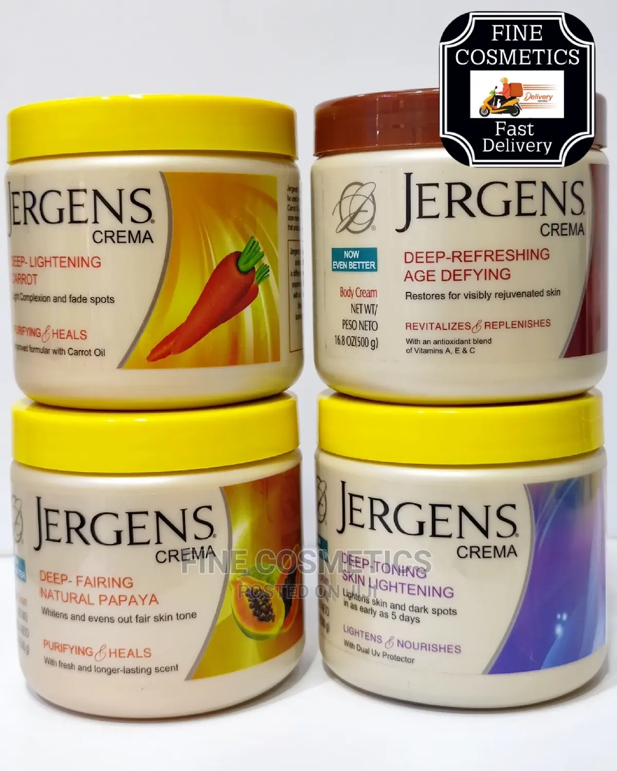 ORIGINAL Jergens Age Defying Deep Refreshing Cream 500ml