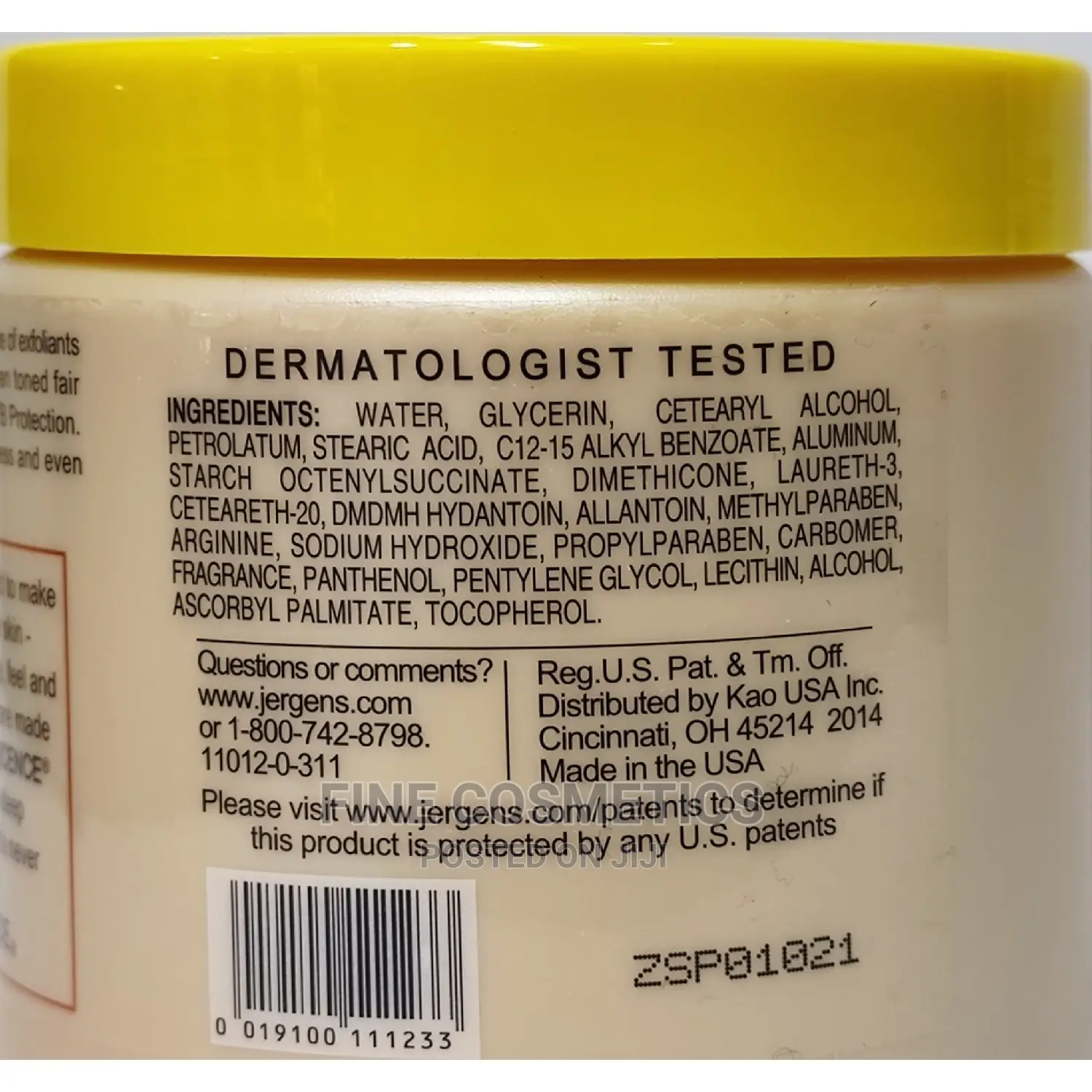 ORIGINAL Jergens Natural Papaya Deep Firming+ White'ng Cream