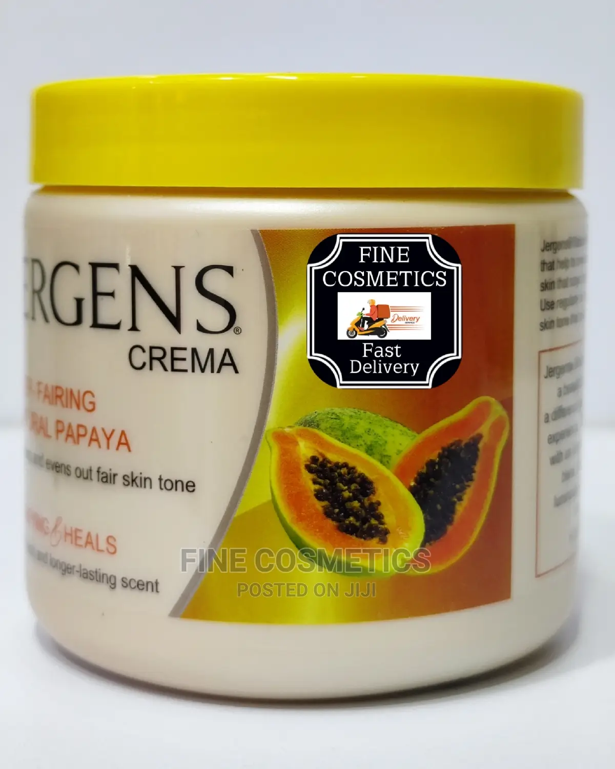 ORIGINAL Jergens Natural Papaya Deep Firming+ White'ng Cream