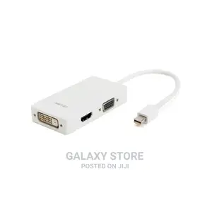 3in1 Thunderbolt Mini Display Port Dp to Hdmi Vga Dvi Adapto