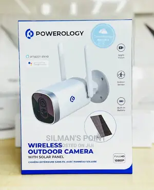 Powerology Wireless Outdoor Camera With Solar Panel