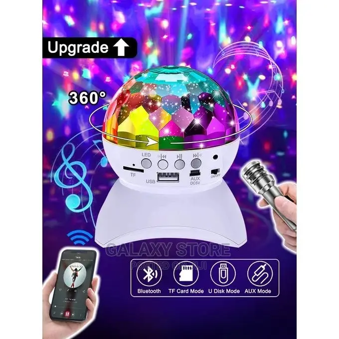 Disco Wireless Bluetooth Speaker RGB Ball Light Disco Mirror