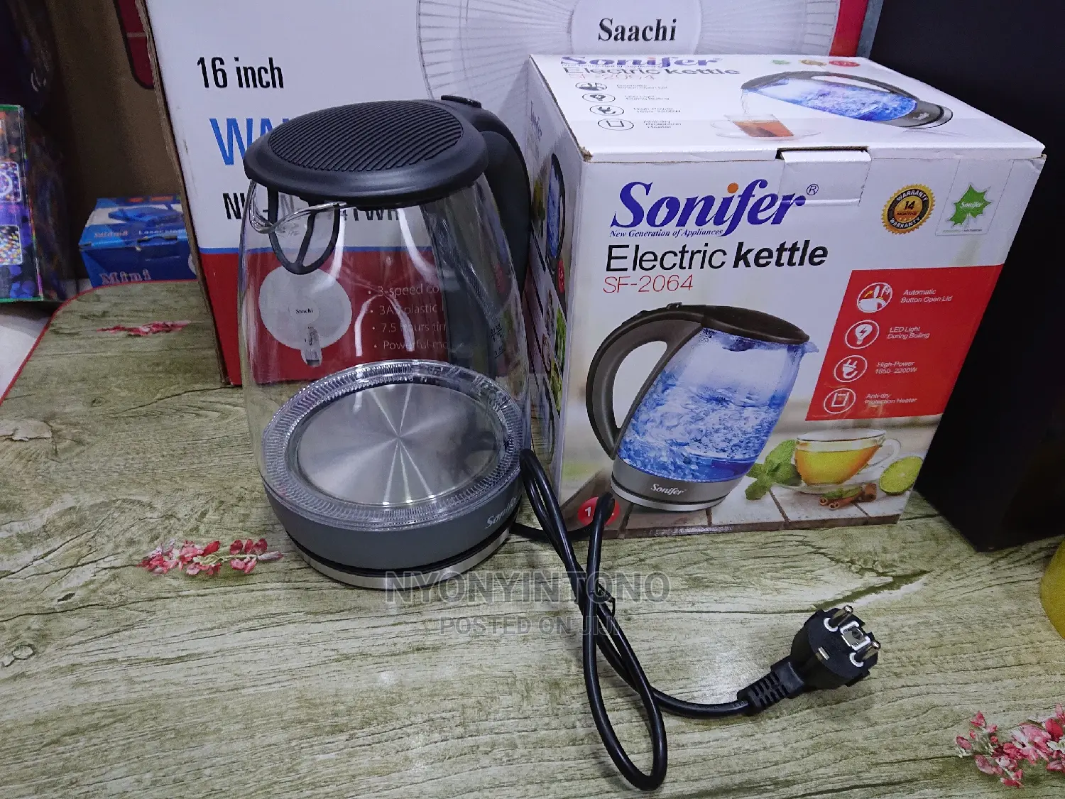 Sonifer Glass Electric Kettle / Parcolator