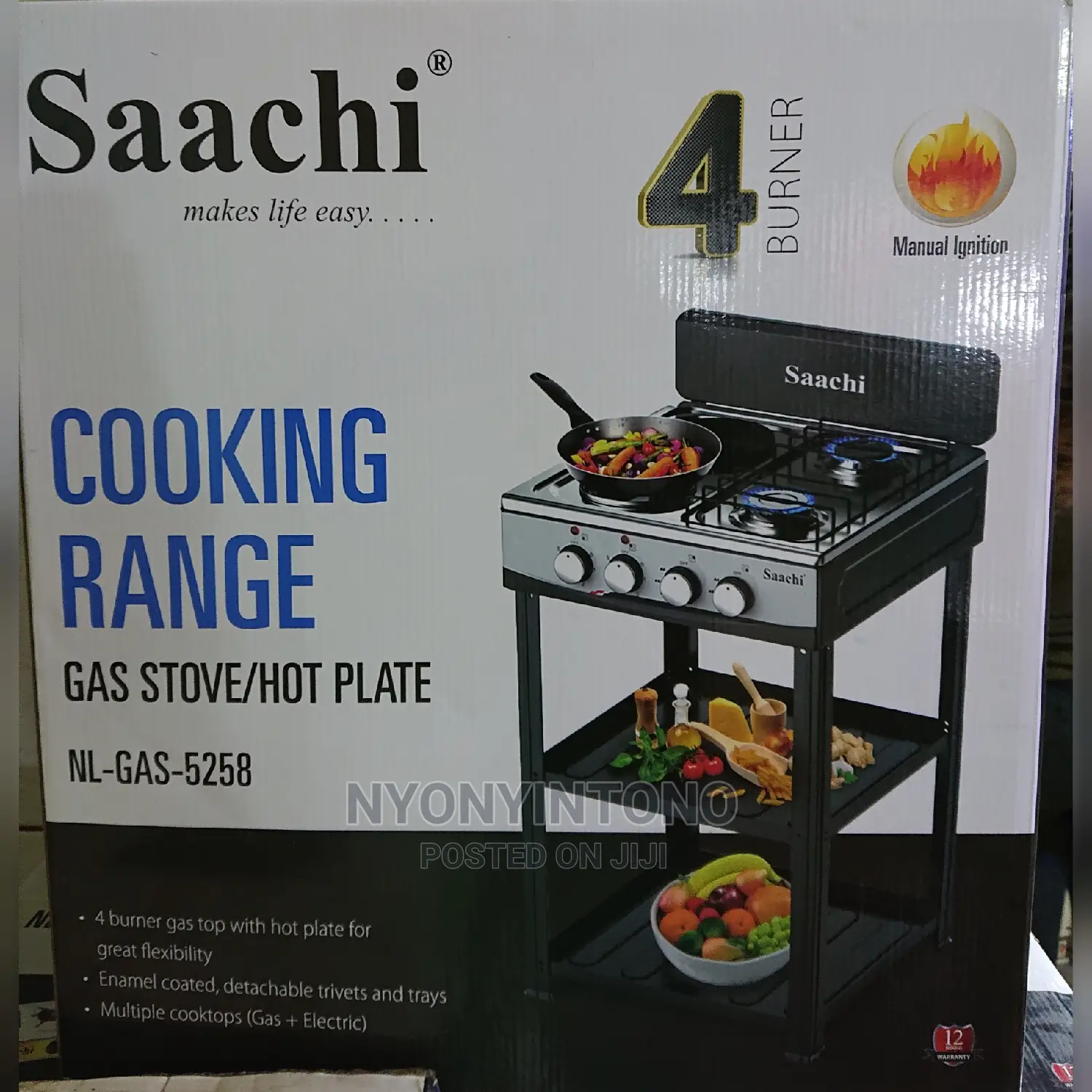 2 Gas 2 Electric Saachi Cooker