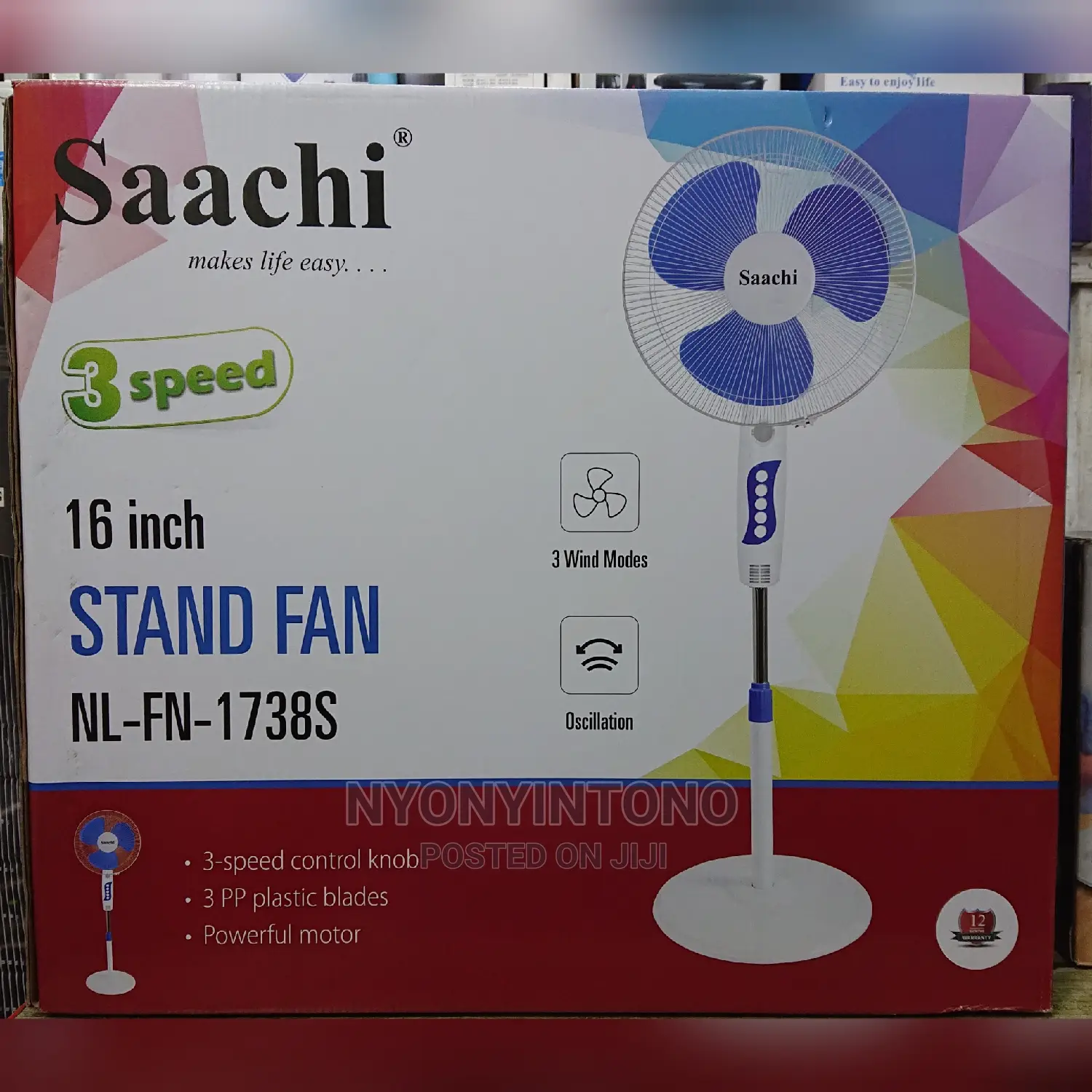 Saachi Electric Fan