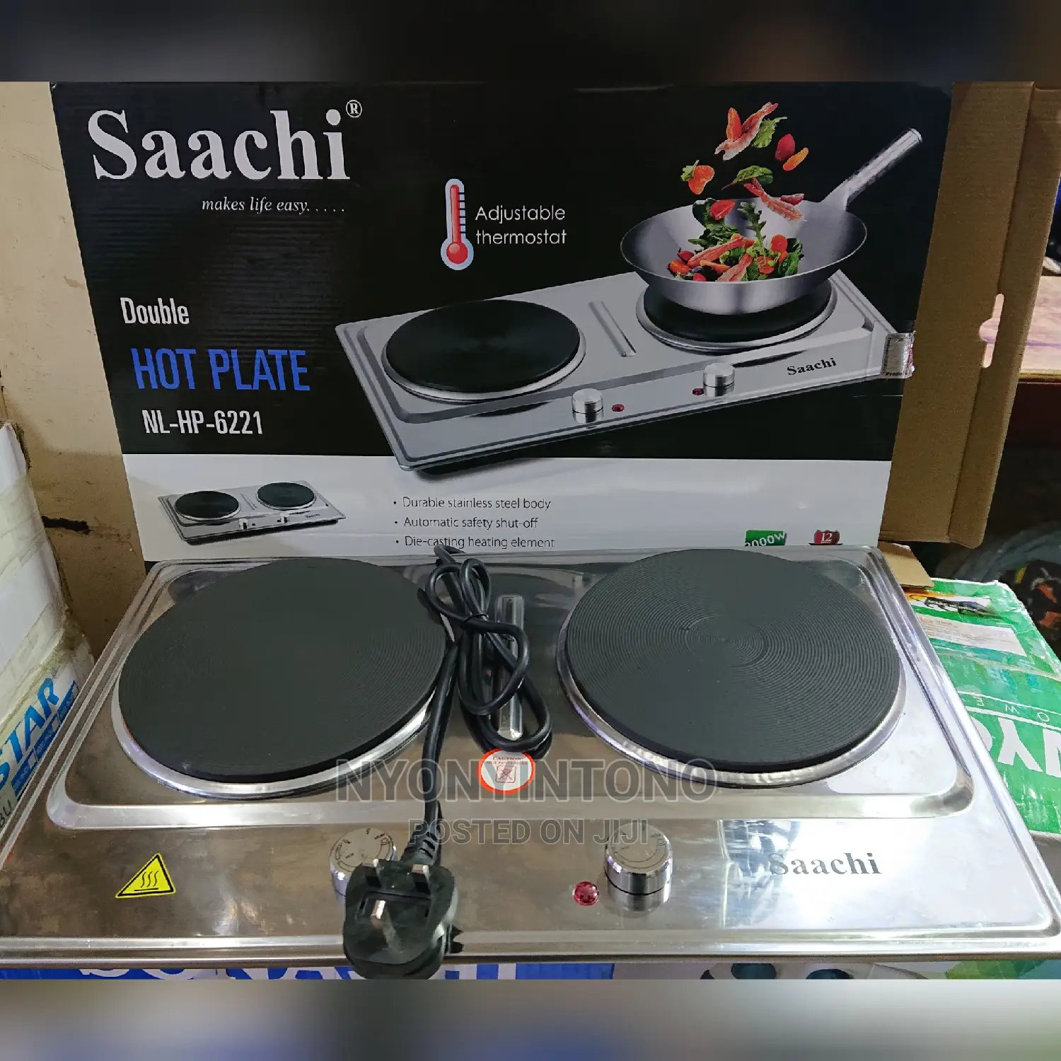 Saachi Double Hotplate
