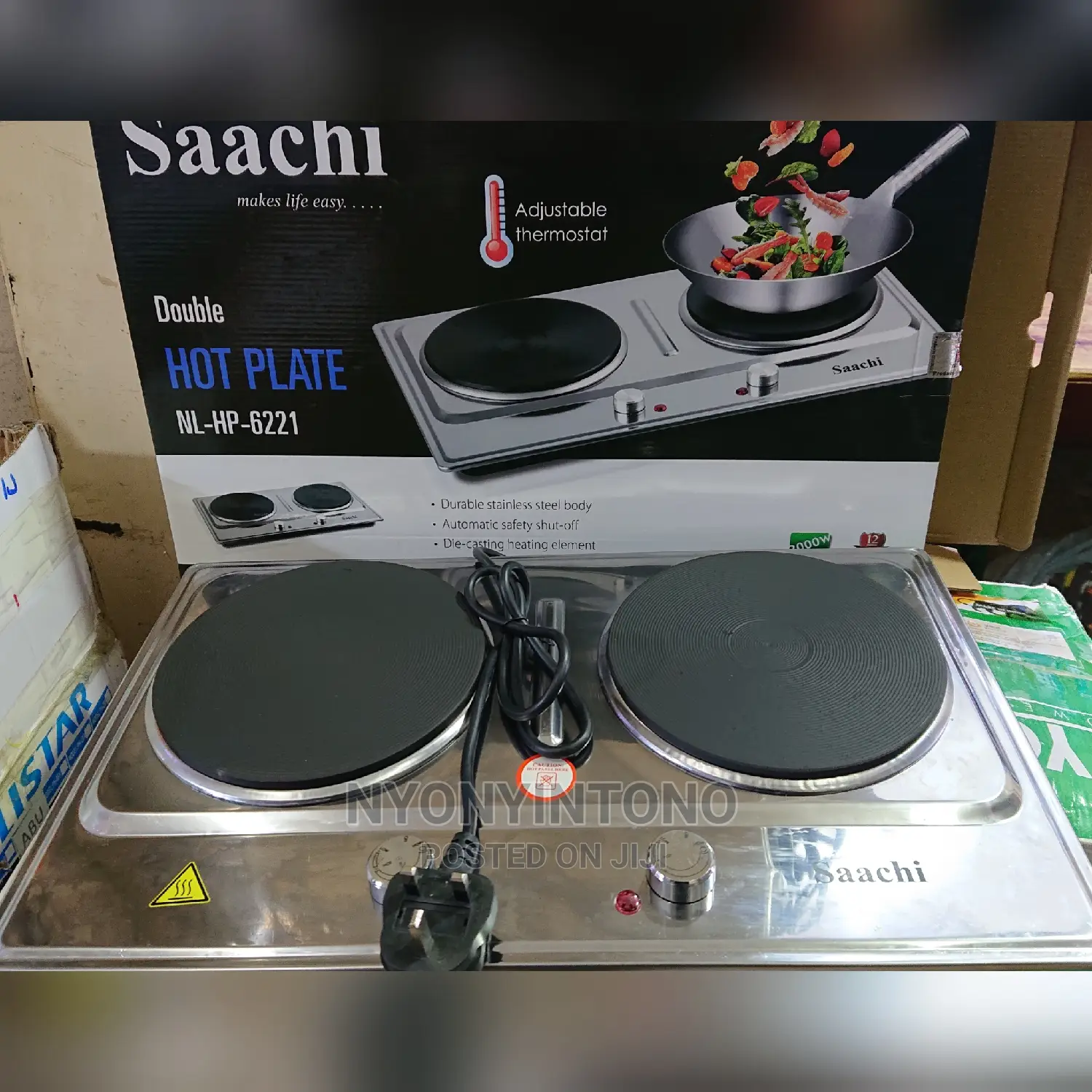 Saachi Double Hotplate