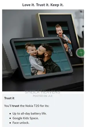 New Nokia T20 64 GB Black
