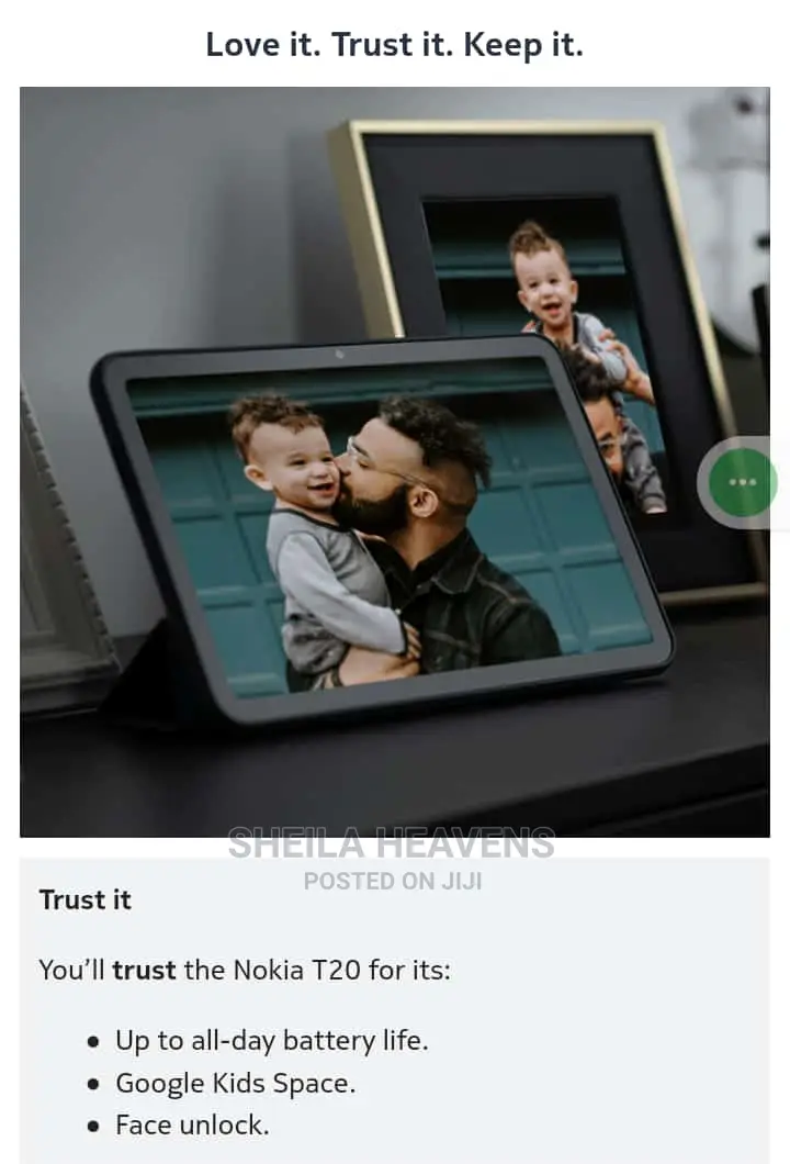 New Nokia T20 64 GB Black
