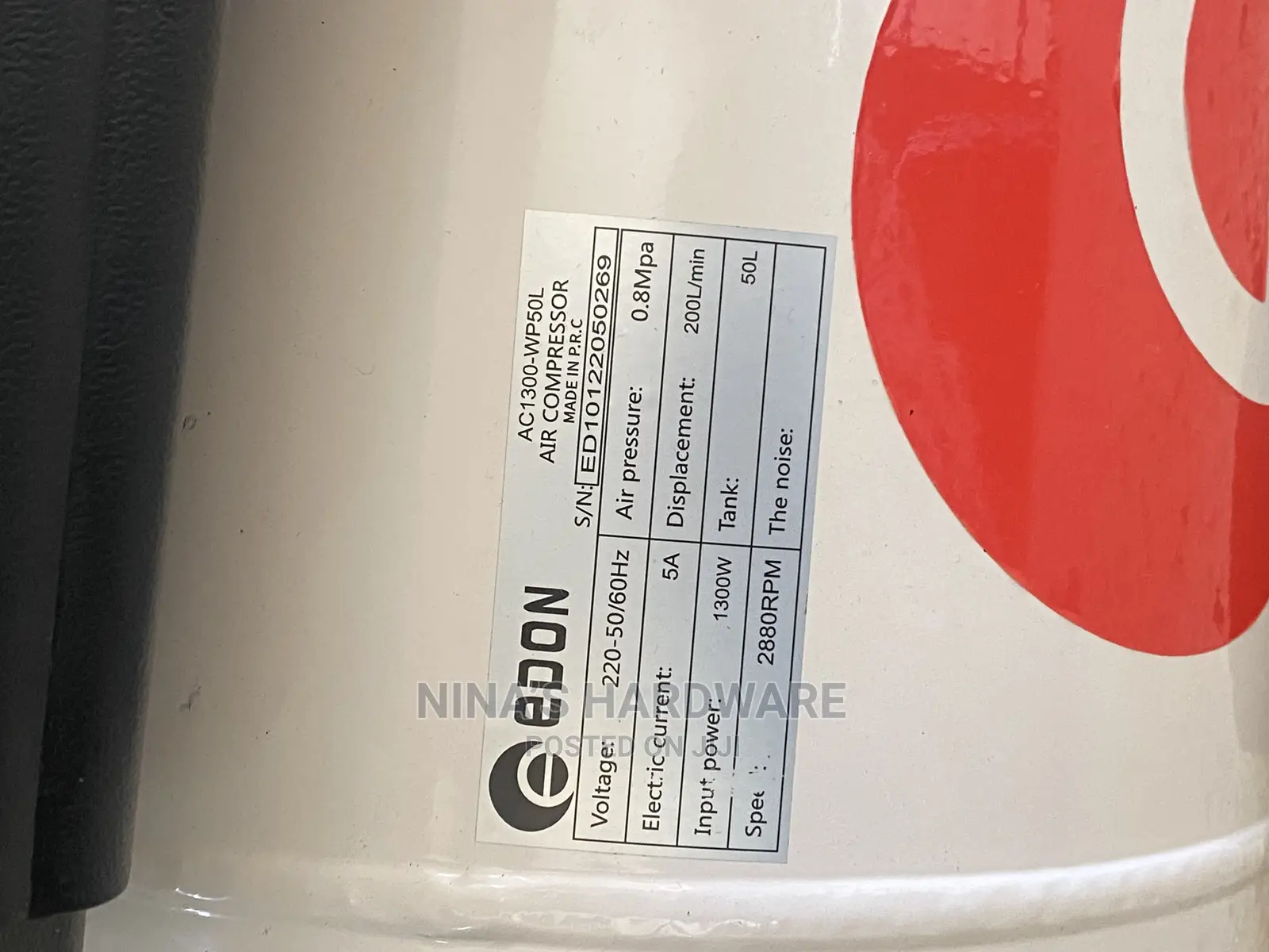 Electric Compressor 50ltrs