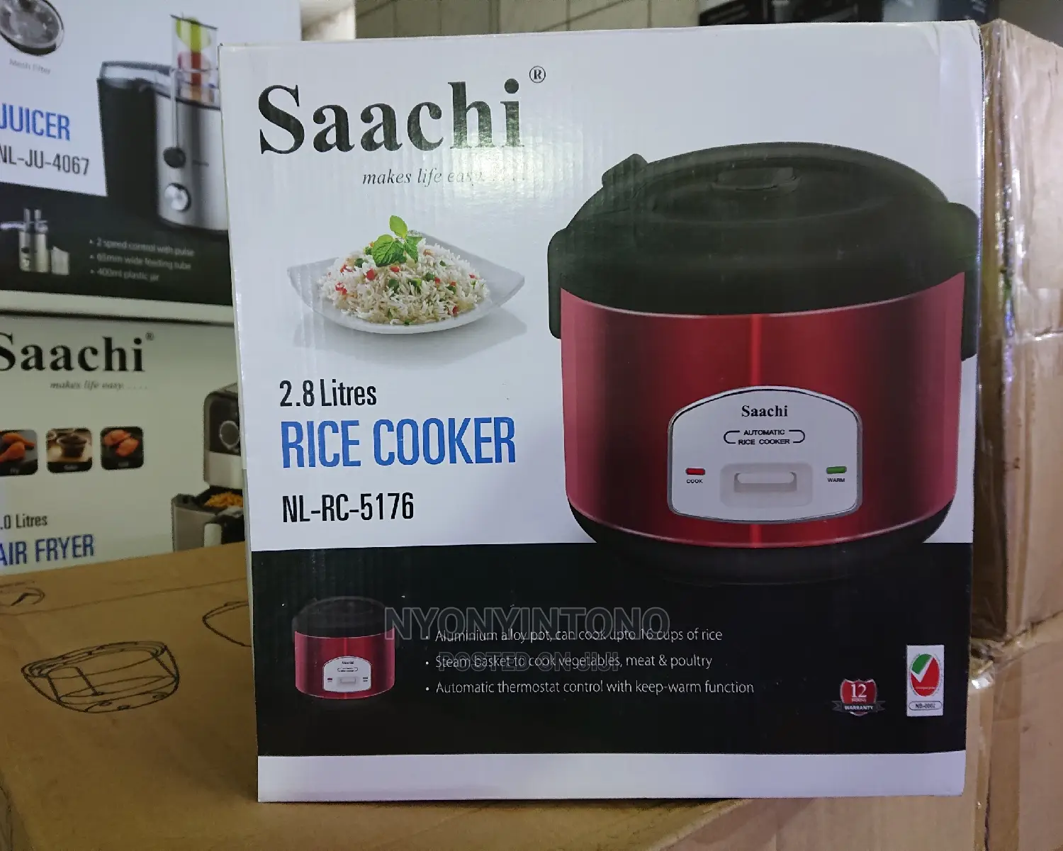 Saachi 2.8 Liters Rice Cooker