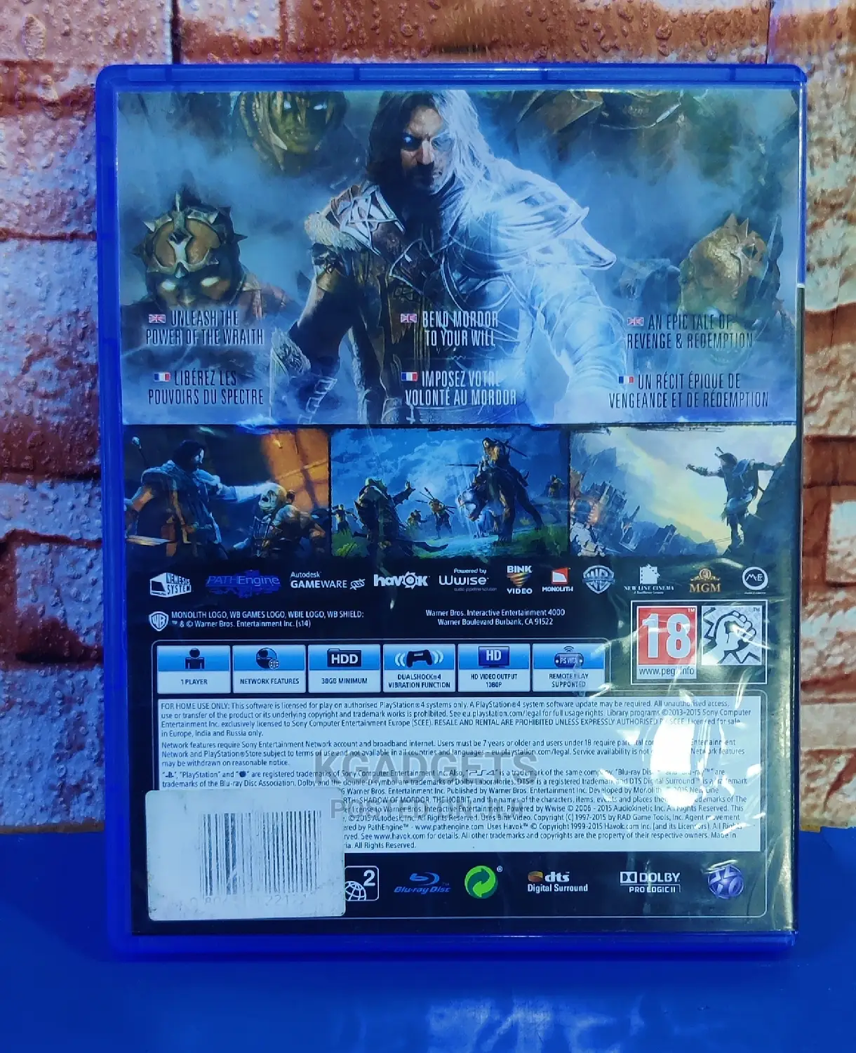 Ps4 Middle-Earth Ox Shadow