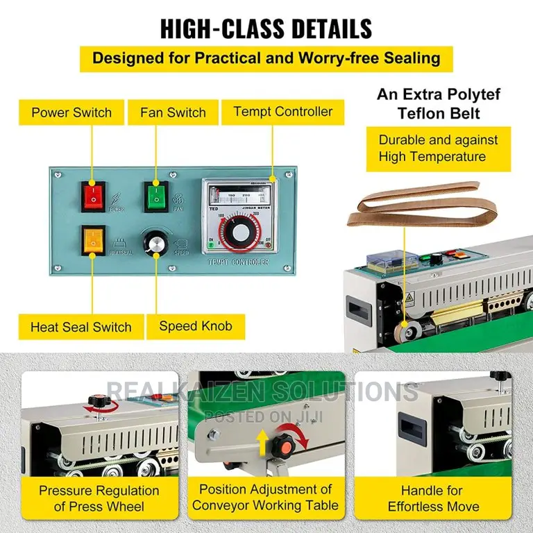 Automatic Horizontal Continuous Plastic Bag Sealing Machine