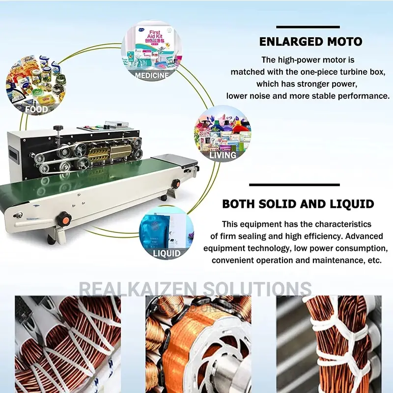 Automatic Horizontal Continuous Plastic Bag Sealing Machine