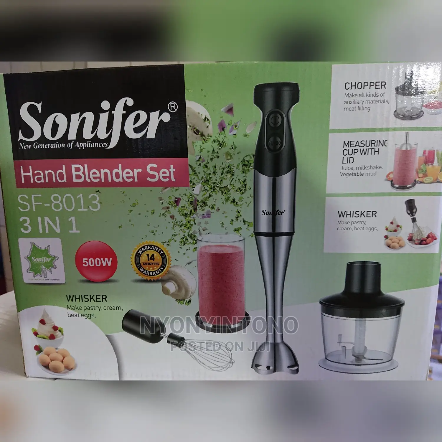 Sonifer 3 in 1 Hand Blender Set