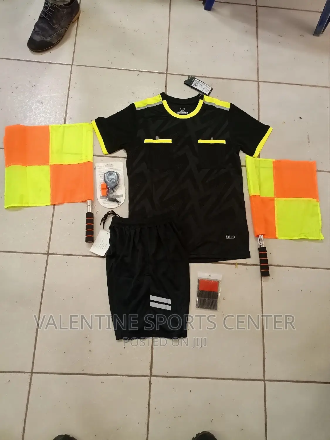 Referee Uniforms Jersey Original Material Full Set