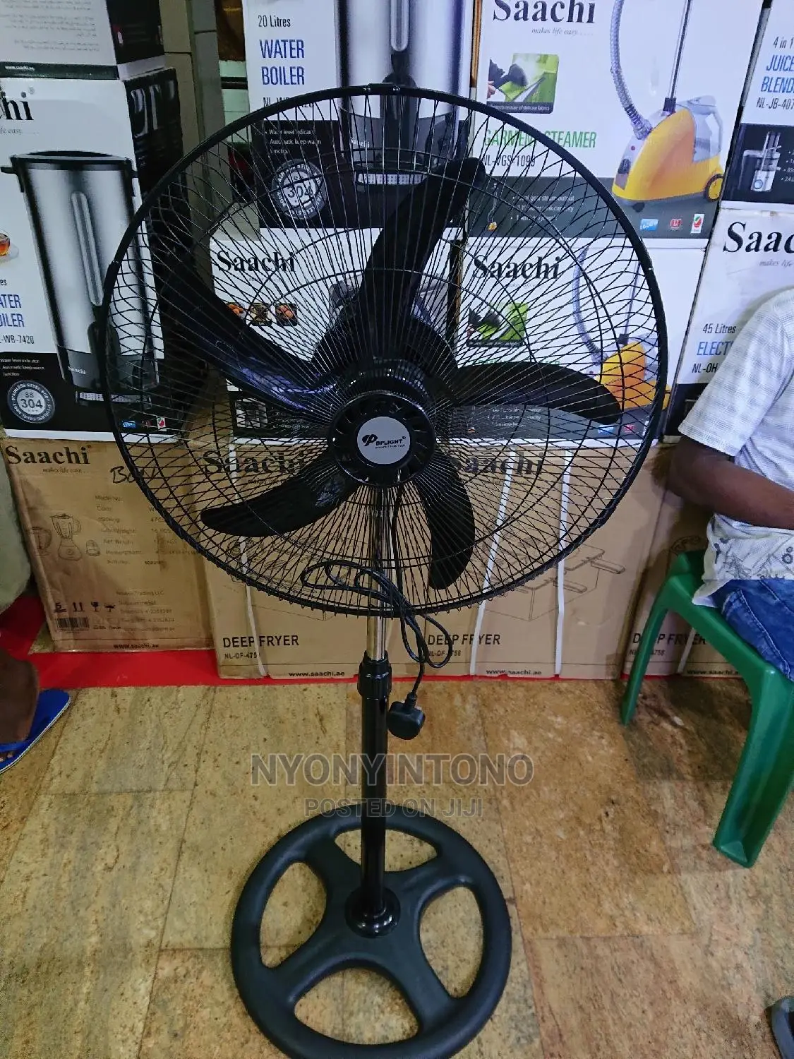 Stand Fan Black
