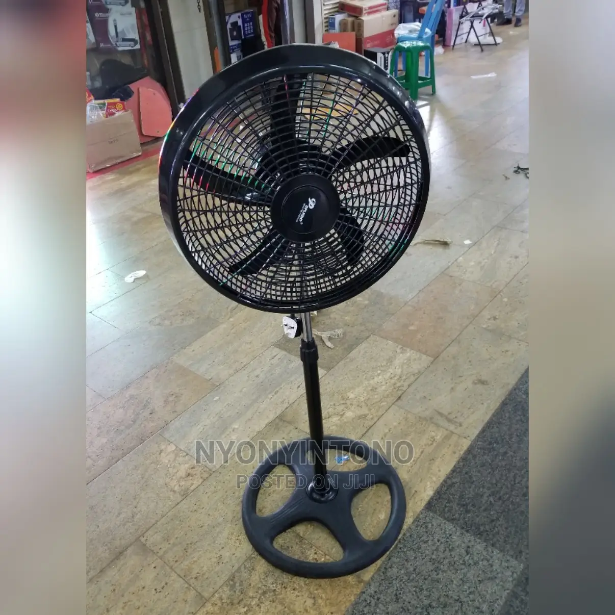 Black Stand Fan