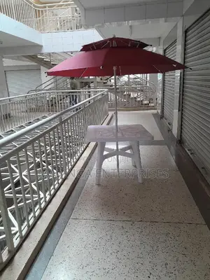 Square Table With Round Umbrella(Good for Bars Balcony)