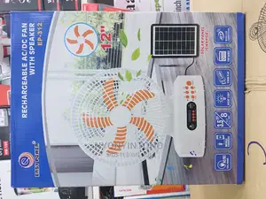 Rechargable Table Fan With Speaker
