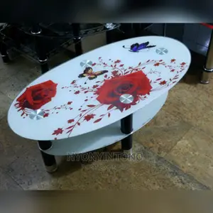Oval Glass Coffee Centre Table
