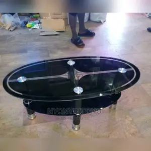 Oval Glass Coffee Centre Table