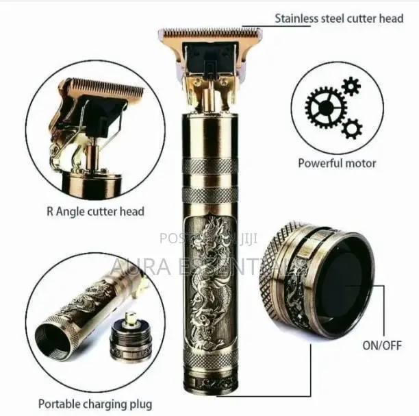 Vintage T9 Multifunctional Hair Clipper Gold